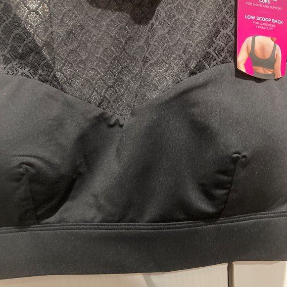 NWT Maidenform high neck pull over comfort bra black lace S - Picture 4 of 7